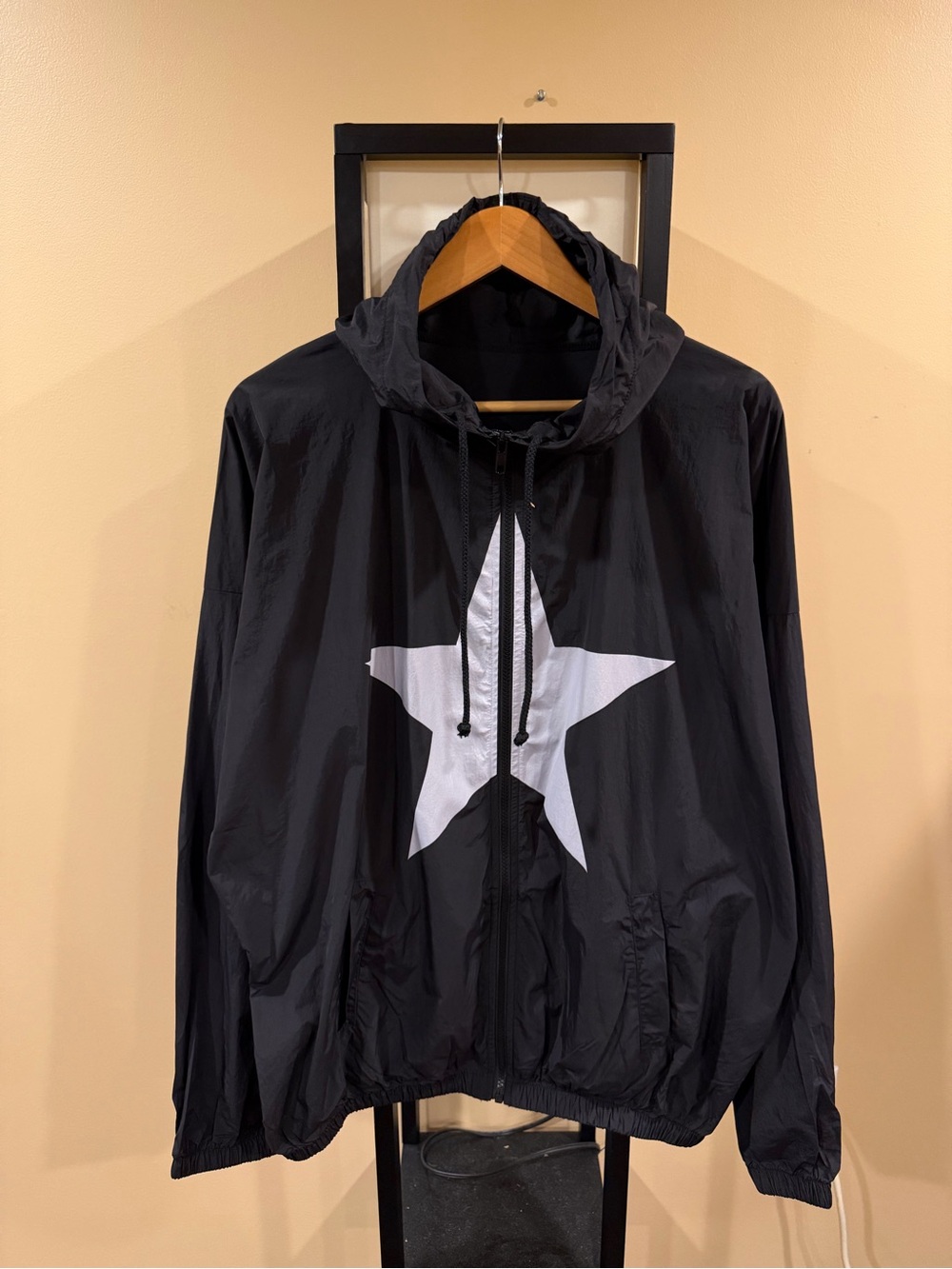 Kanye West Ye Bully Merch WB-01 Mask Windbreaker Zip Up Black Jacket